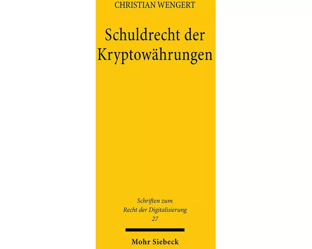 Schuldrecht der Kryptowährungen