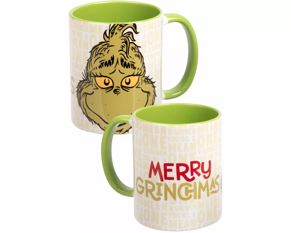 mug - Merry Grinchmas -inner green