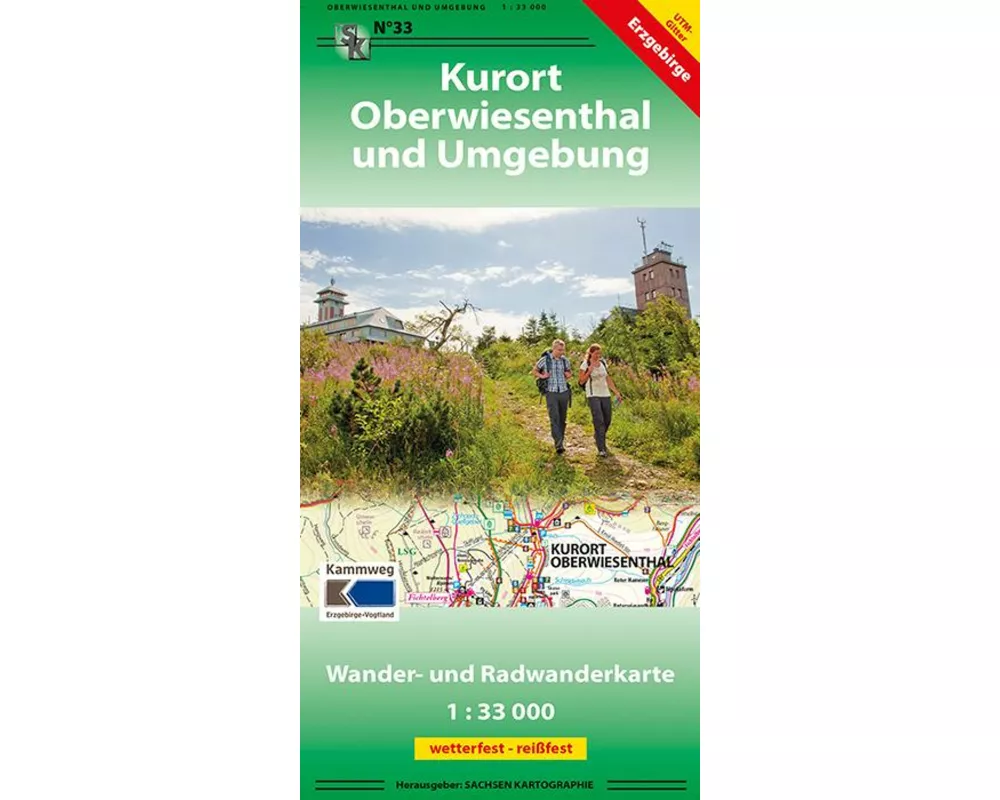 Oberwiesenthal und Umgebung 1 : 33 000