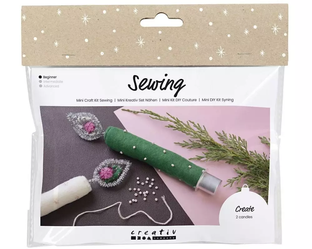 Creativ Company Bastelset Nähen Immerwährende Kerzen