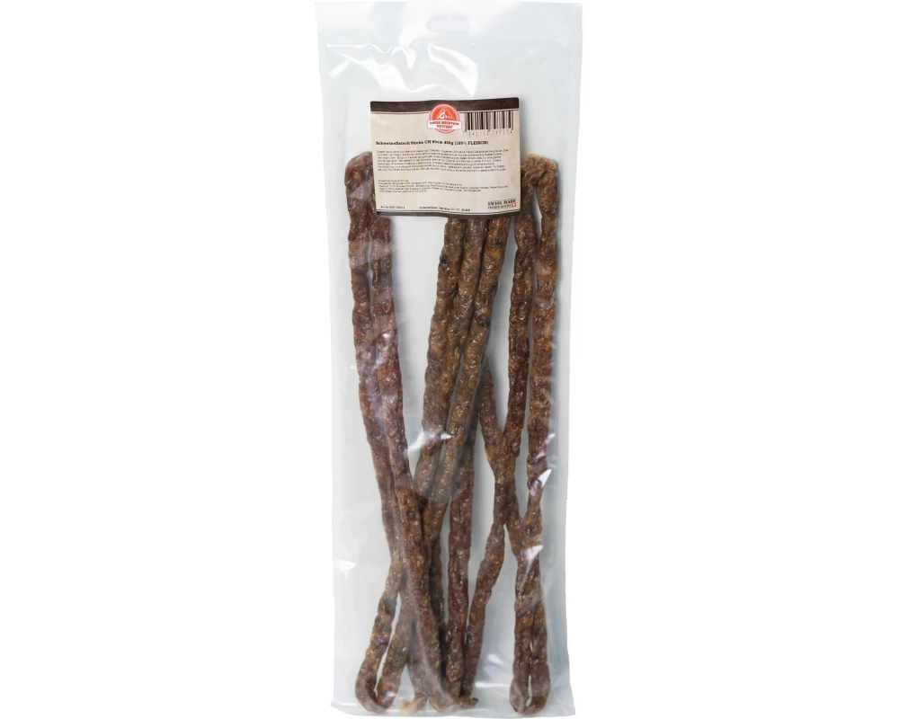 Swiss Mountain Petfood Petfood Schweinefleisch Sticks CH 60 cm, 400g