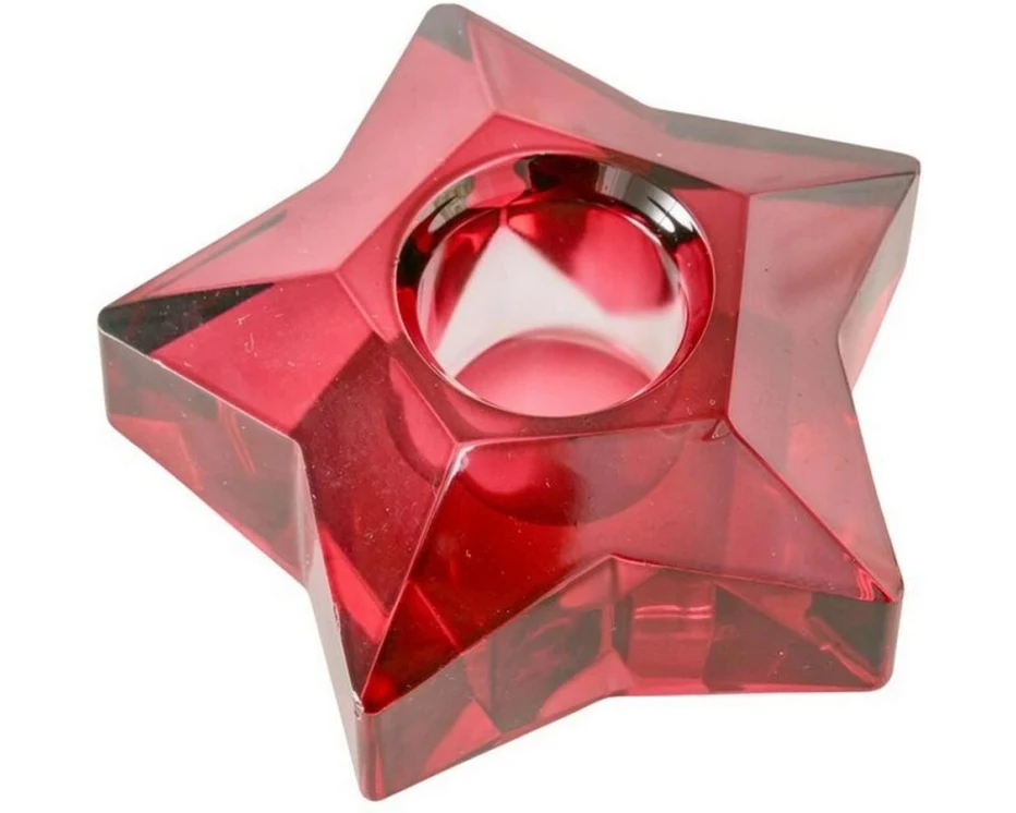 Boltze Kerzenhalter Crista Rot
