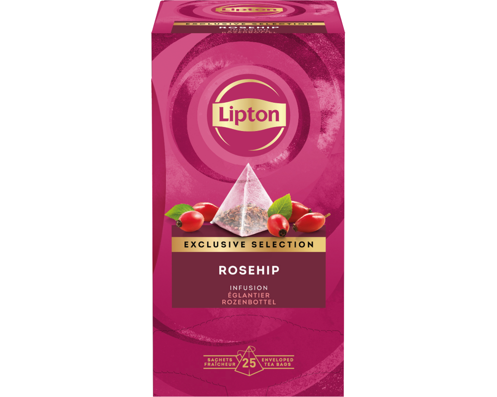 LIPTON Hagebutte Tee 4091077 25 Pyramiden