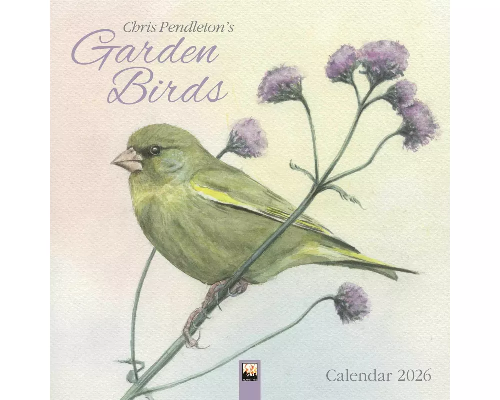 Chris Pendleton Garden Birds Wall Calendar 2026 (Art Calendar)