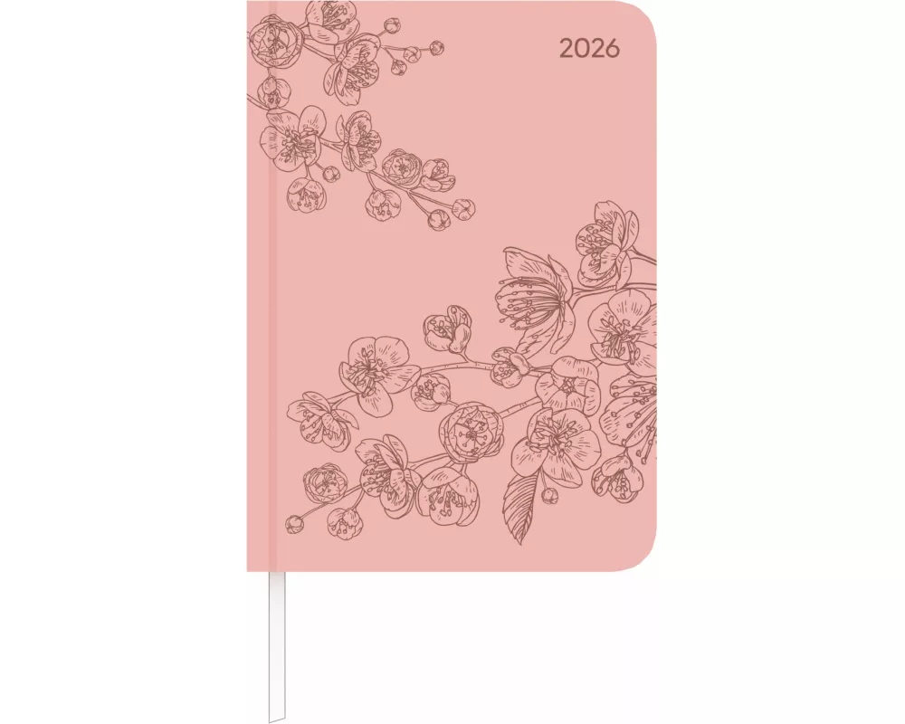 Alpha Edition - Lady Journal Deluxe Salmon 2026 – Taschenkalender A6 ( 11×15 cm) – Weekly – 128 Seiten – eleganter Terminplaner im Tucson-Einband mit
