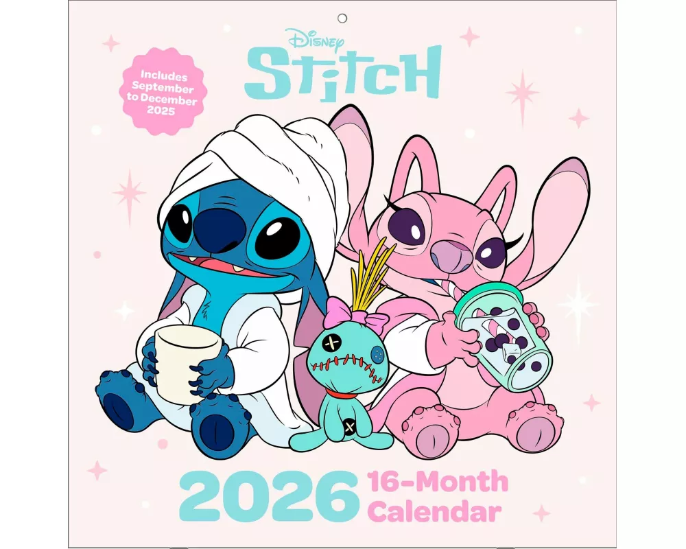 Pyramid - LILO & STITCH 2026 – Broschürenkalender 30×30 cm mit Disney-Motiven – Wandkalender für Kinder, Familien & Fans der chaotisch-liebenswerten C