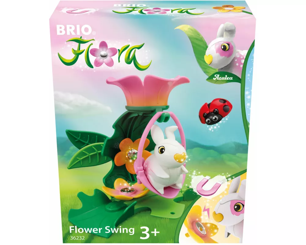 BRIO Flora - 36232 Azaleas Blumenschaukel | Spielset für endlosen fantasievollen Spielspaß für Mädchen und Jungen ab 3 Jahren - wunderschönes Geschenk