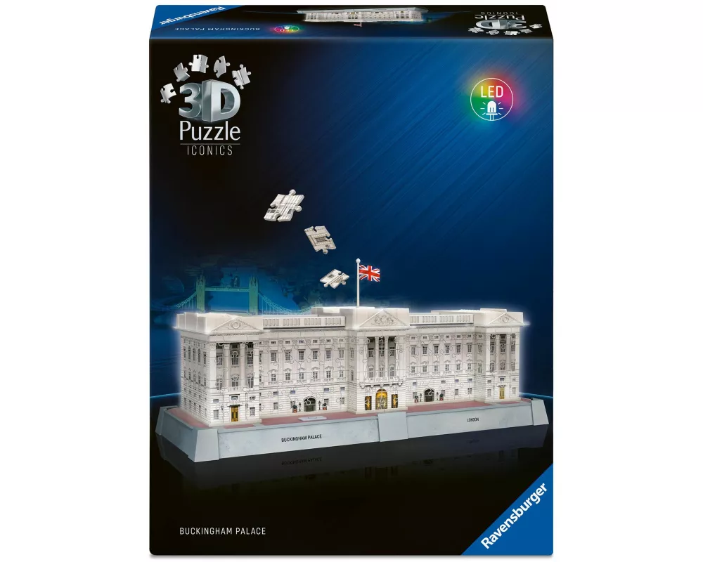 3D Puzzle Iconics: Buckingham Palace - mit Licht