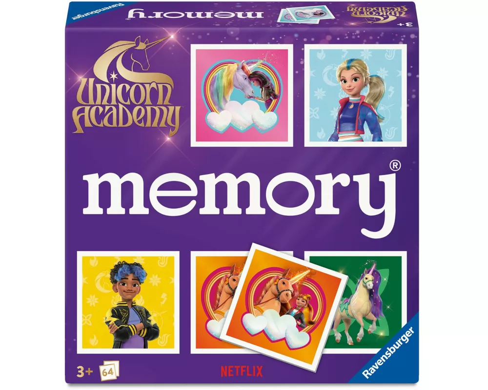 memory Unicorn Academy - Gesellschaftsspiel & Brettspiel ab 3 Jahre