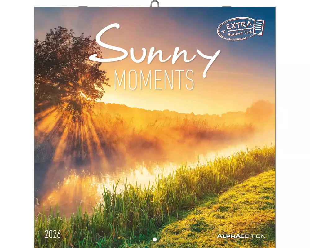Alpha Edition - Sunny Moments 2026 – Broschürenkalender 30x30 cm – Wandkalender mit Sonnen auf- und Untergängen – Für Natur- & Fotografie-Liebhaber –