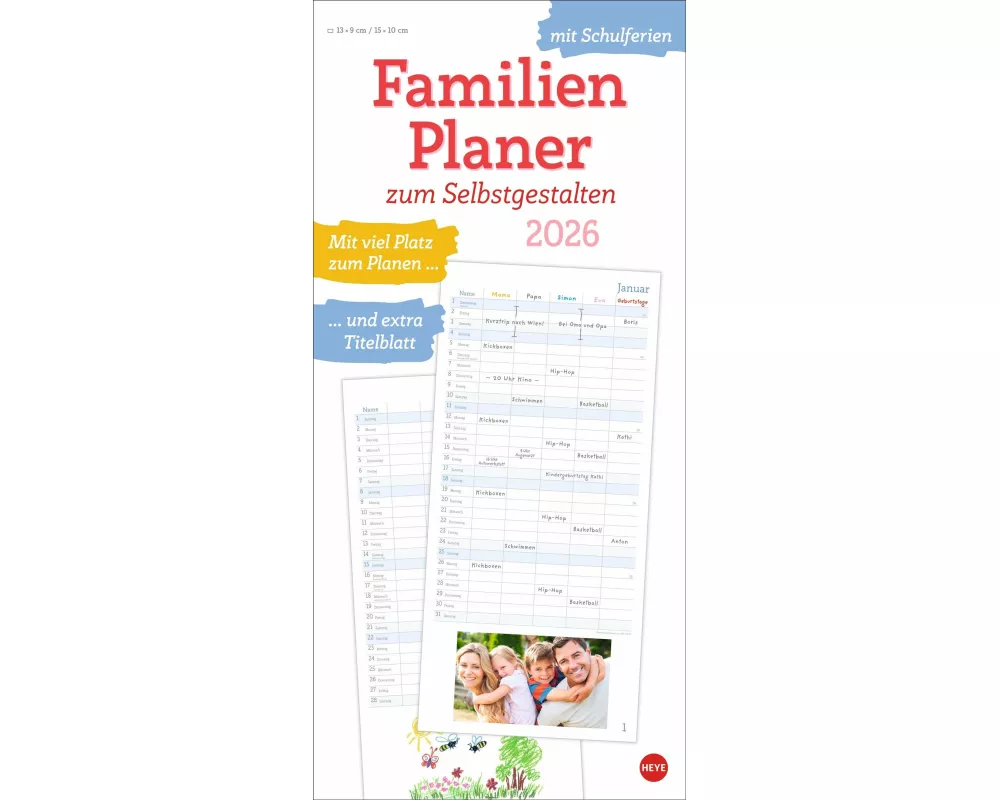 Familienplaner zum Selbstgestalten 2026
