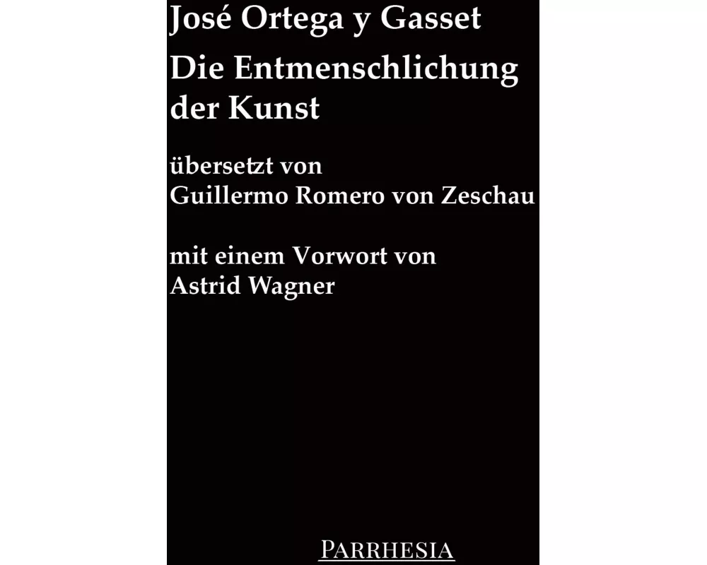 Die Entmenschlichung der Kunst