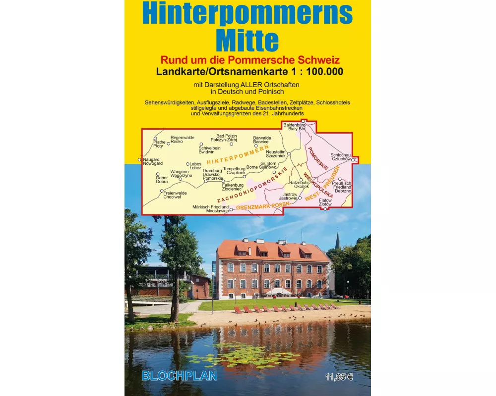 Landkarte Hinterpommerns Mitte