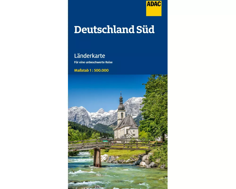 ADAC Länderkarte Deutschland Süd 1:500.000