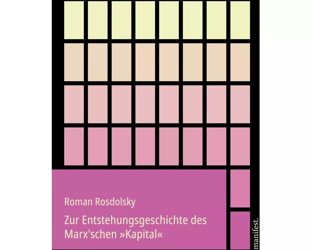 Zur Entstehungsgeschichte des Marx'schen 'Kapital'