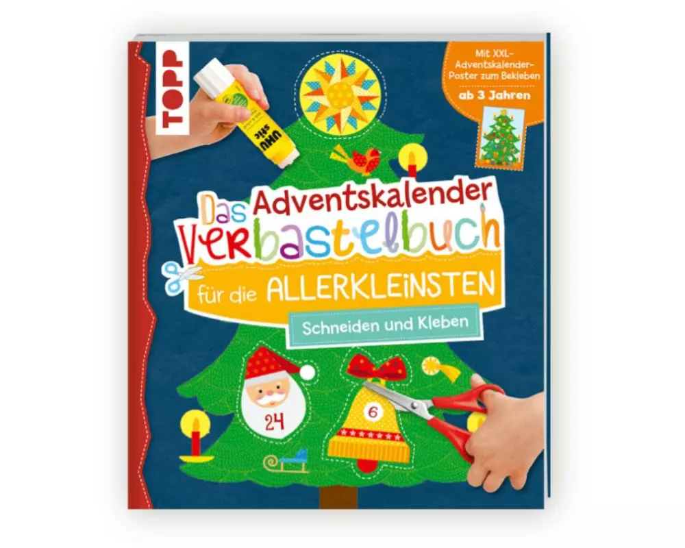 Frechverlag Adventskalender-Verbastelbuch mit XXL-Poster