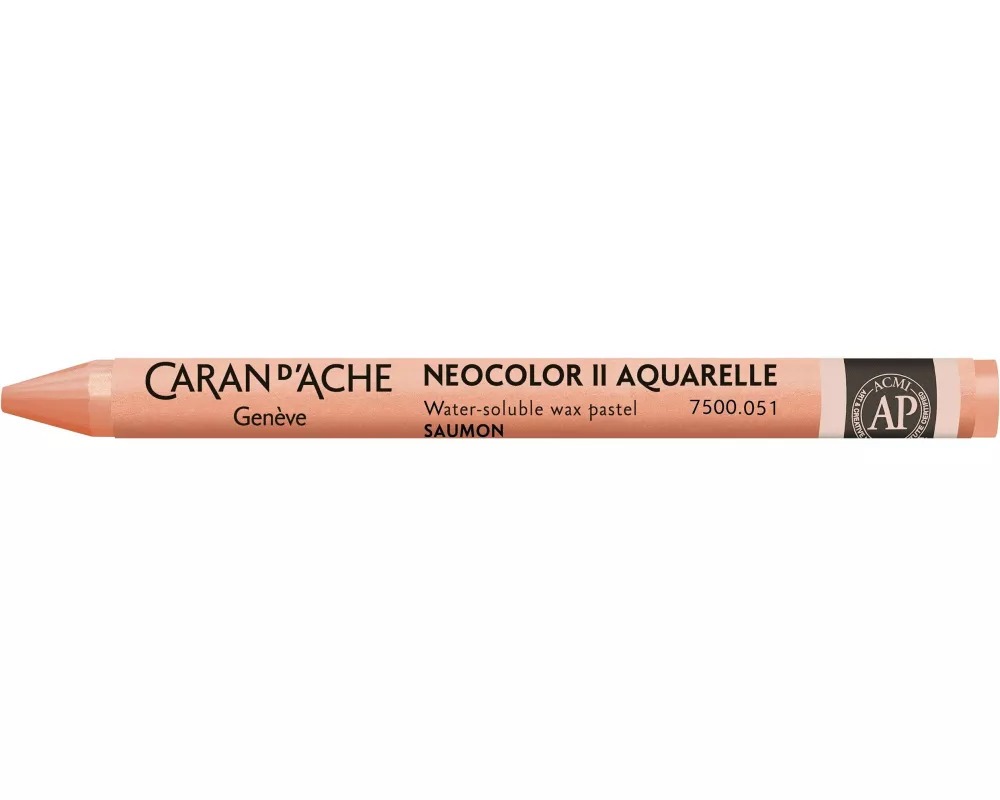 Caran d'Ache Wachsmalstifte Neocolor 2 wasservermalbar Lachsrot