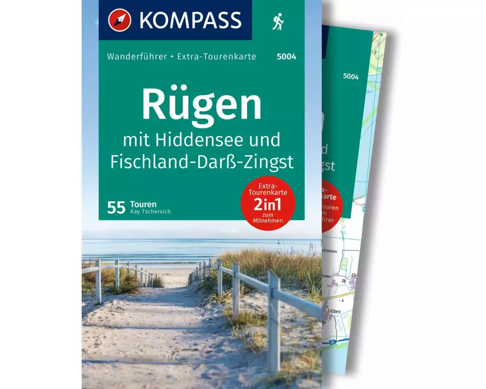 KOMPASS Wanderführer Rügen, mit Hiddensee und Fischland-Darß-Zingst, 55 Touren mit Extra-Tourenkarte