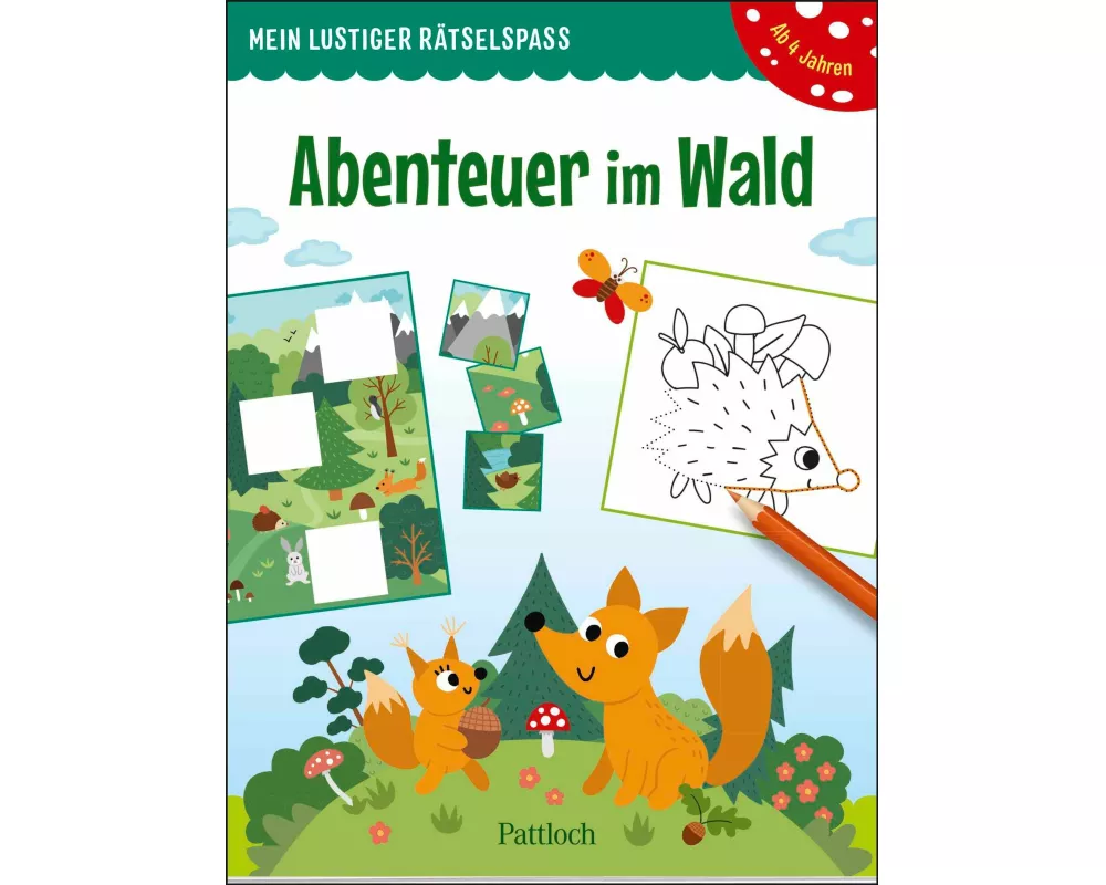 Mein lustiger Rätselspaß – Abenteuer im Wald