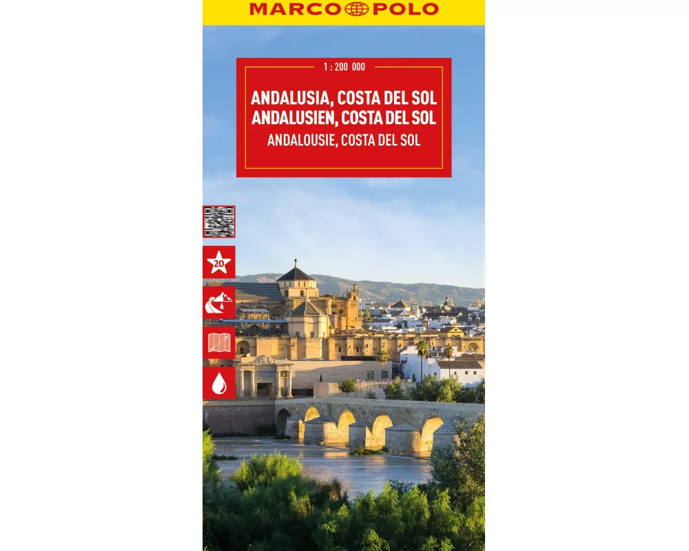 MARCO POLO Reisekarte Andalusien, Costa del Sol 1:200.000