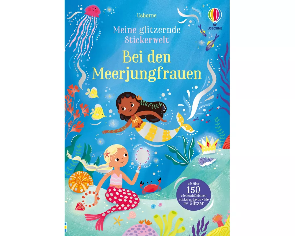 Meine glitzernde Stickerwelt: Bei den Meerjungfrauen