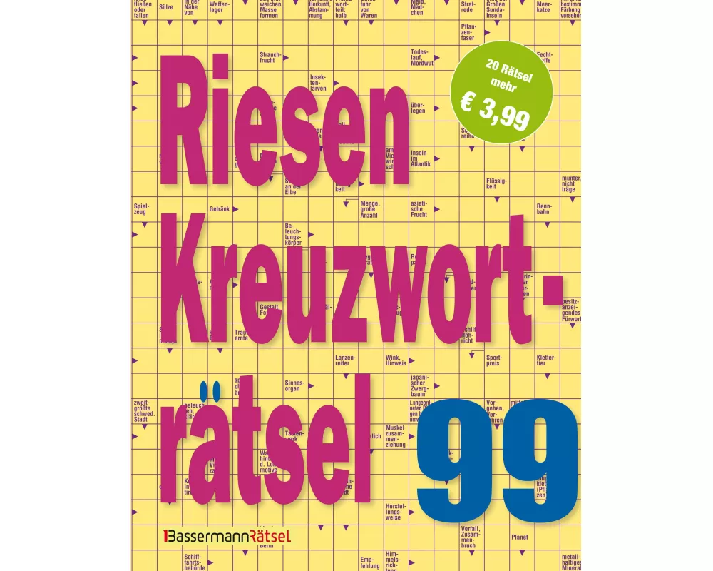 Riesen-Kreuzworträtsel 99 (5 Exemplare à 3,99 €)
