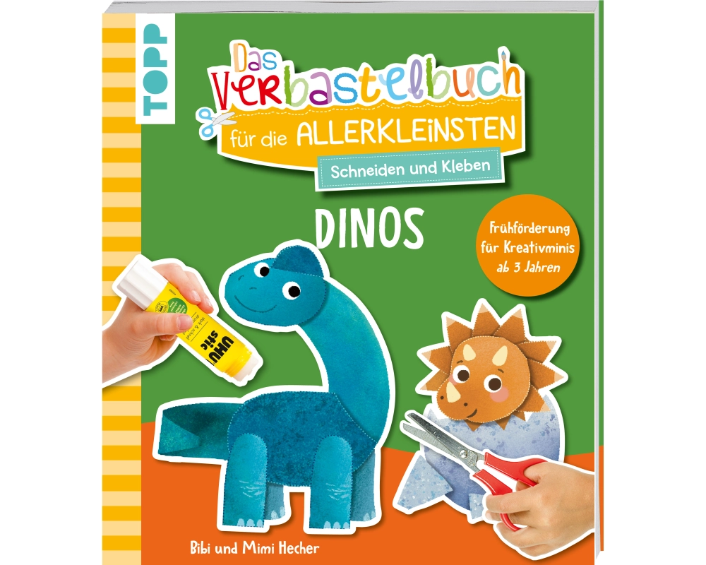 Das Verbastelbuch für die Allerkleinsten. Schneiden und Kleben. Dinos