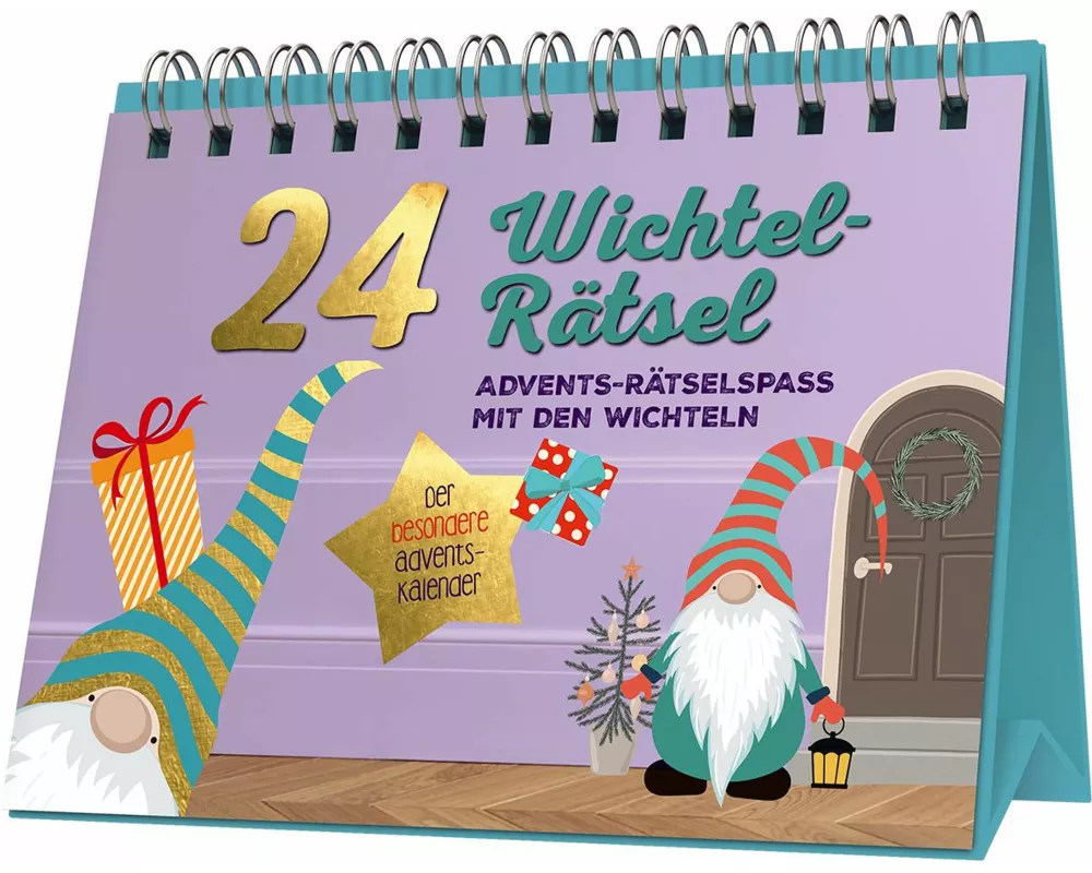 24 Wichtel-Rätsel I Der besondere Adventskalender zum Aufstellen