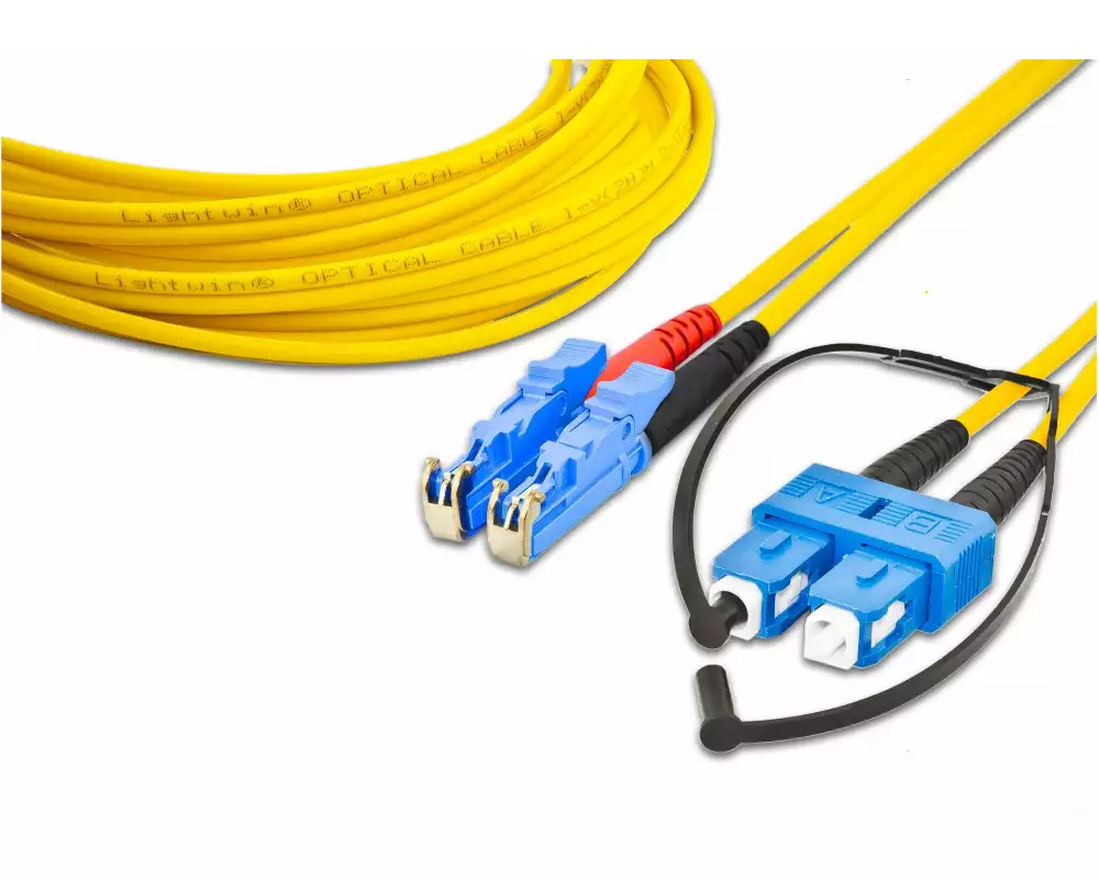 Lightwin LWL-Patchkabel Singlemode, LSH – SC, OS2, Duplex, 5 m