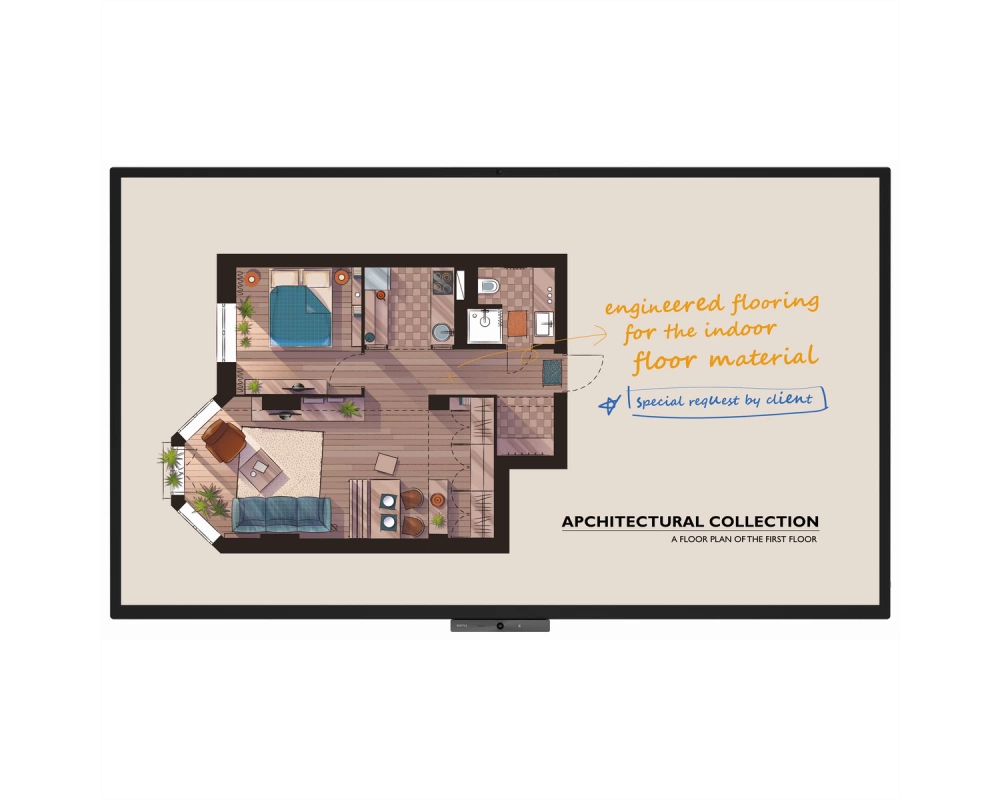 BenQ DuoBoard CP8601K, 86",interaktives Touchdisplay,UHD, 350cd