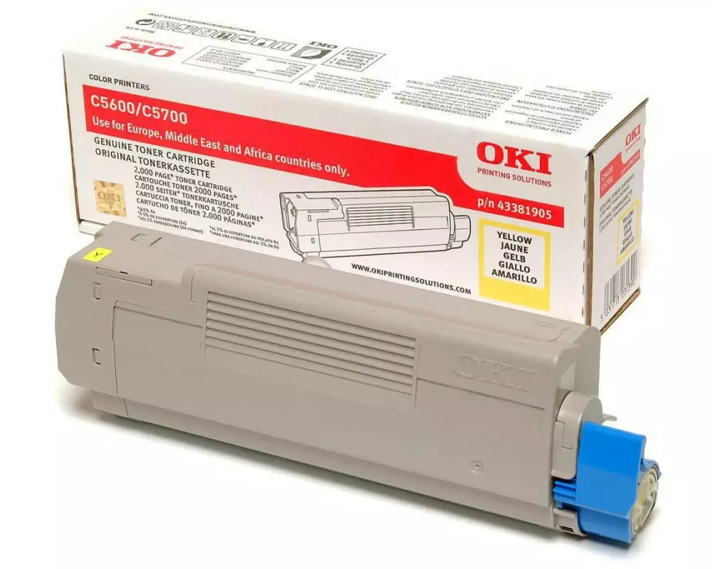 OKI Toner 43381905 Yellow