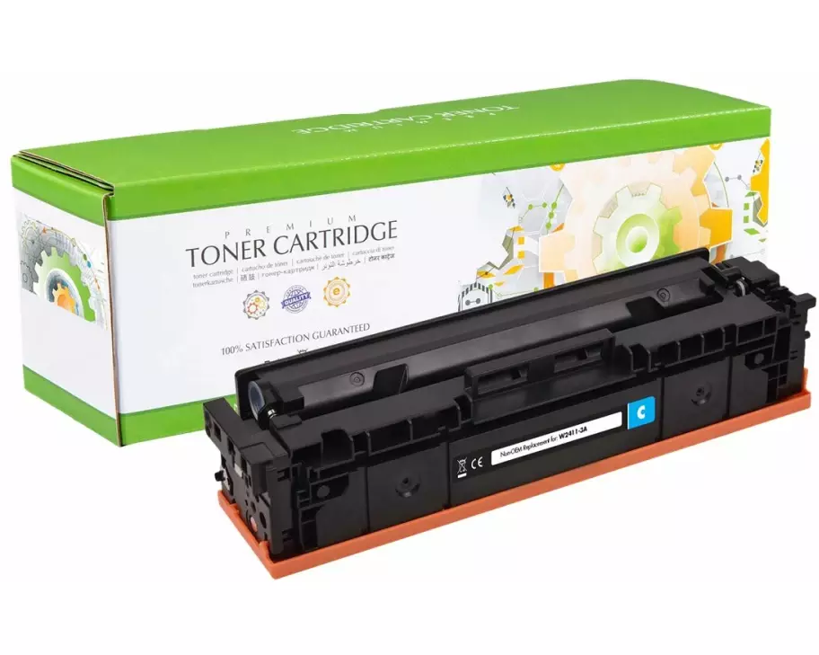 STATIC Toner cartridge compatible with HP W2411A cyan compatible 850 pages