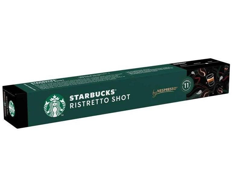 Starbucks Kaffeekapseln Ristretto Shot Nespresso Dark Roast 10 Stück