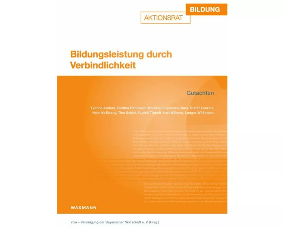 Bildungsleistung durch Verbindlichkeit