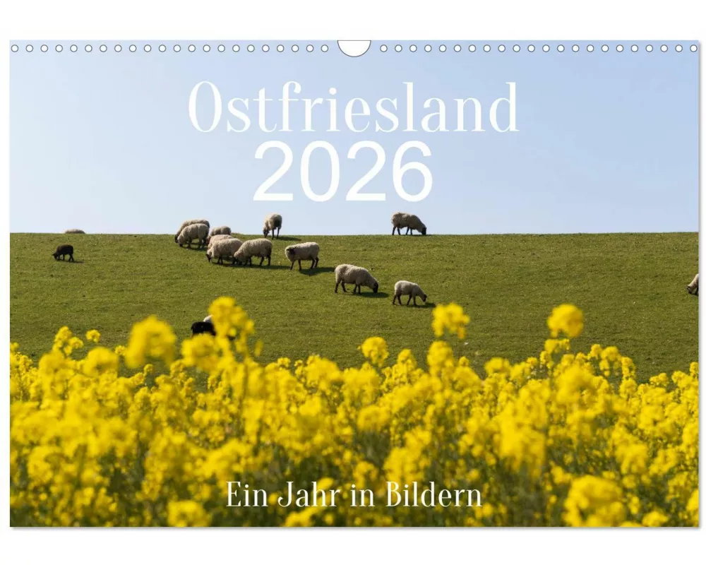 Ostfriesland - Ein Jahr in Bildern (Wandkalender 2026 DIN A3 quer), CALVENDO Monatskalender