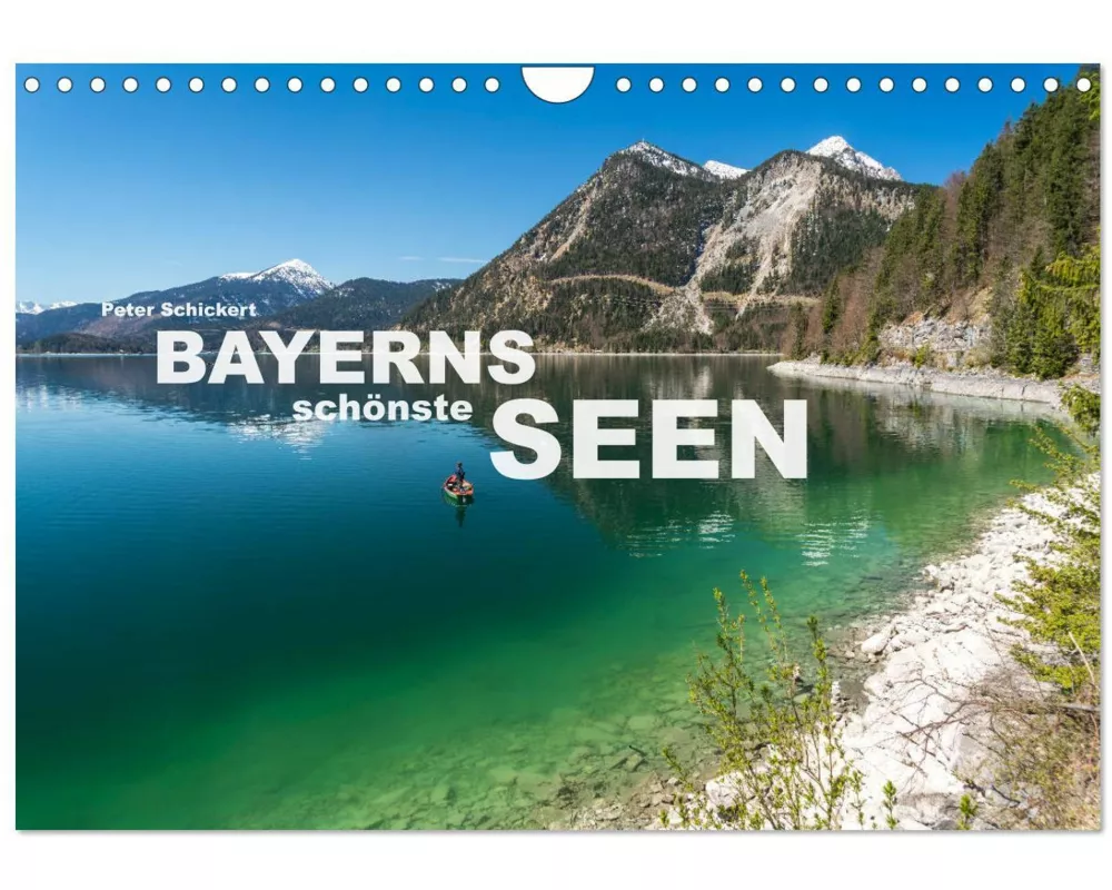 Bayerns schönste Seen (Wandkalender 2026 DIN A4 quer), CALVENDO Monatskalender