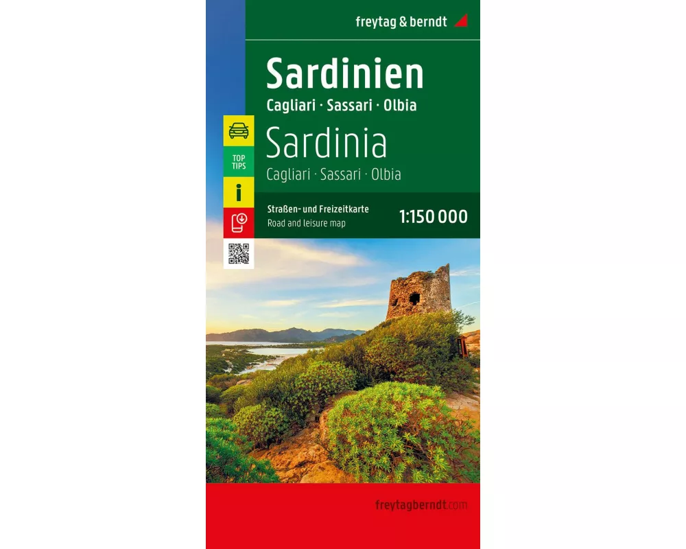 Sardinien, Straßen- und Freizeitkarte 1:150.000, freytag & berndt