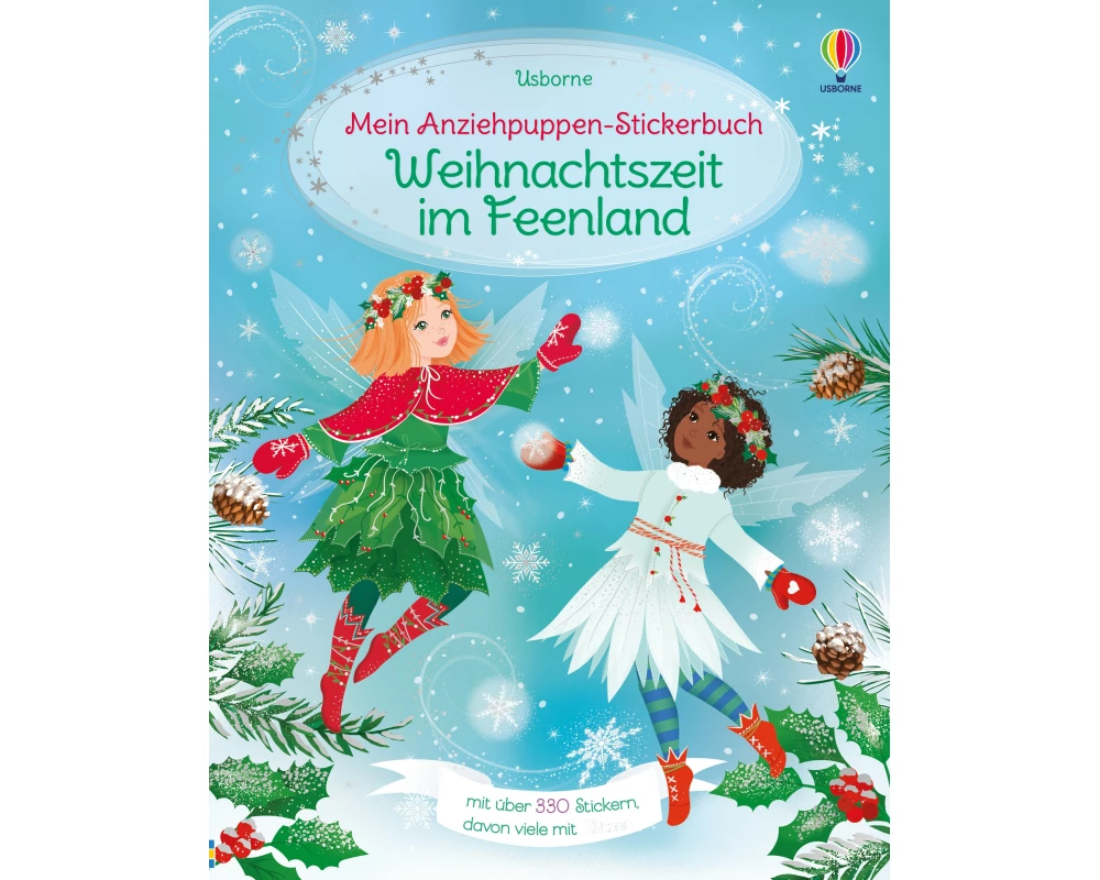 Mein Anziehpuppen-Stickerbuch: Weihnachtszeit im Feenland