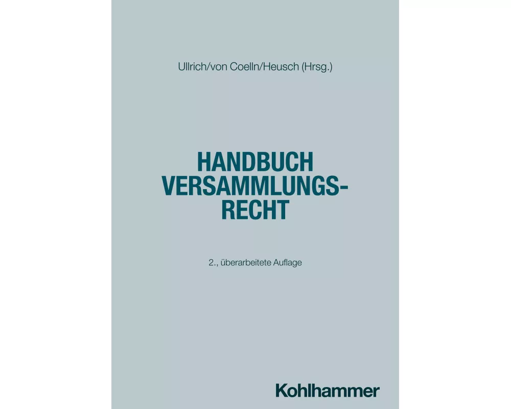 Handbuch Versammlungsrecht