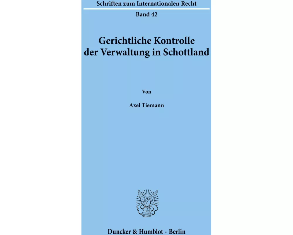 Gerichtliche Kontrolle der Verwaltung in Schottland