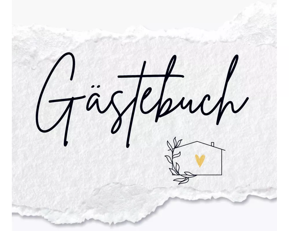 Gästebuch "Ferienwohnung"- Premium Gästebuch Blanko