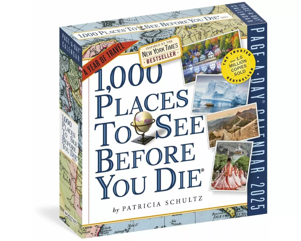 1,000 Places to See Before You Die Page-A-Day Calendar 2025