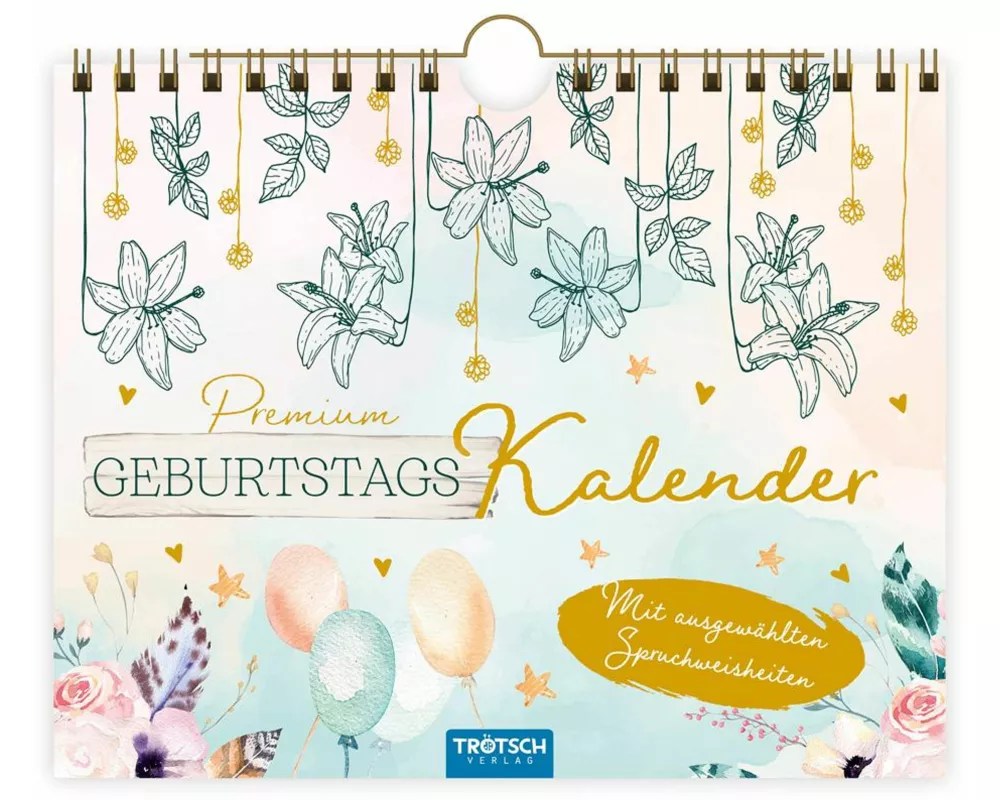 Trötsch Premium Geburtstagskalender