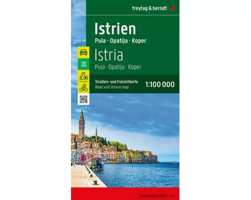 Istrien, Straßen- und Freizeitkarte 1:100.000, freytag & berndt