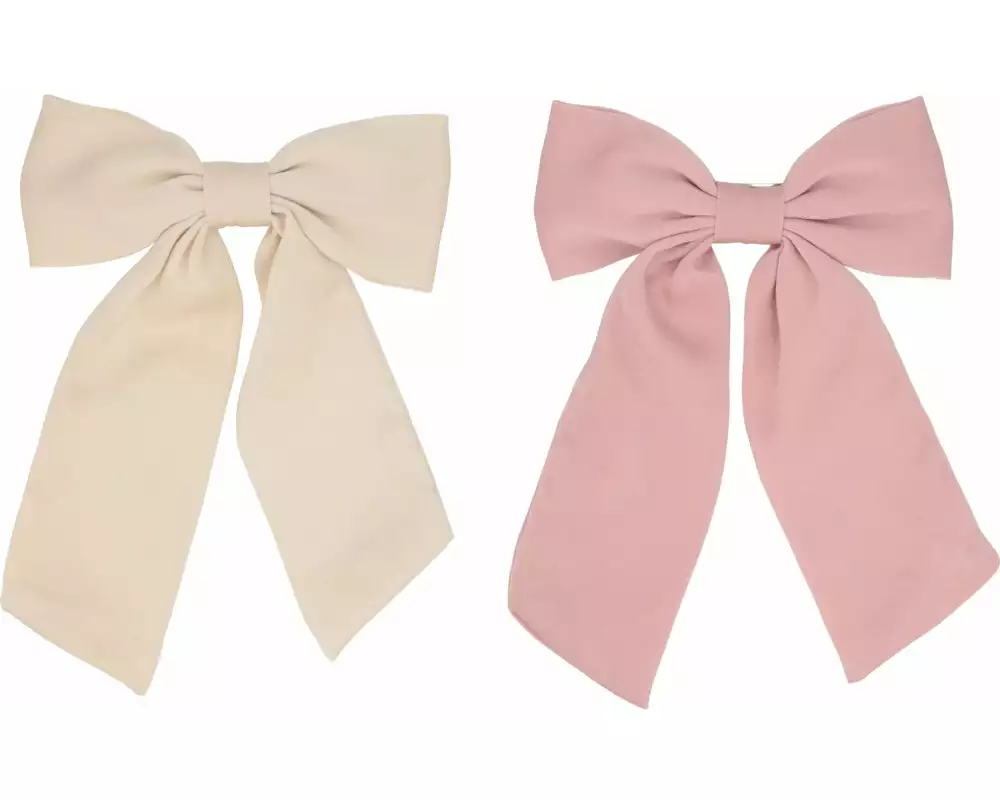 Trisa Accessoires Schleife auf Barrette Set Beige/Rosa