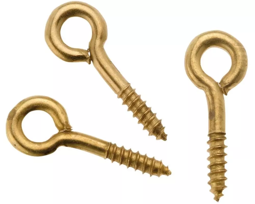 Glorex Kleineisenteile Ringschrauben 8 x 3 mm, 24 Stück