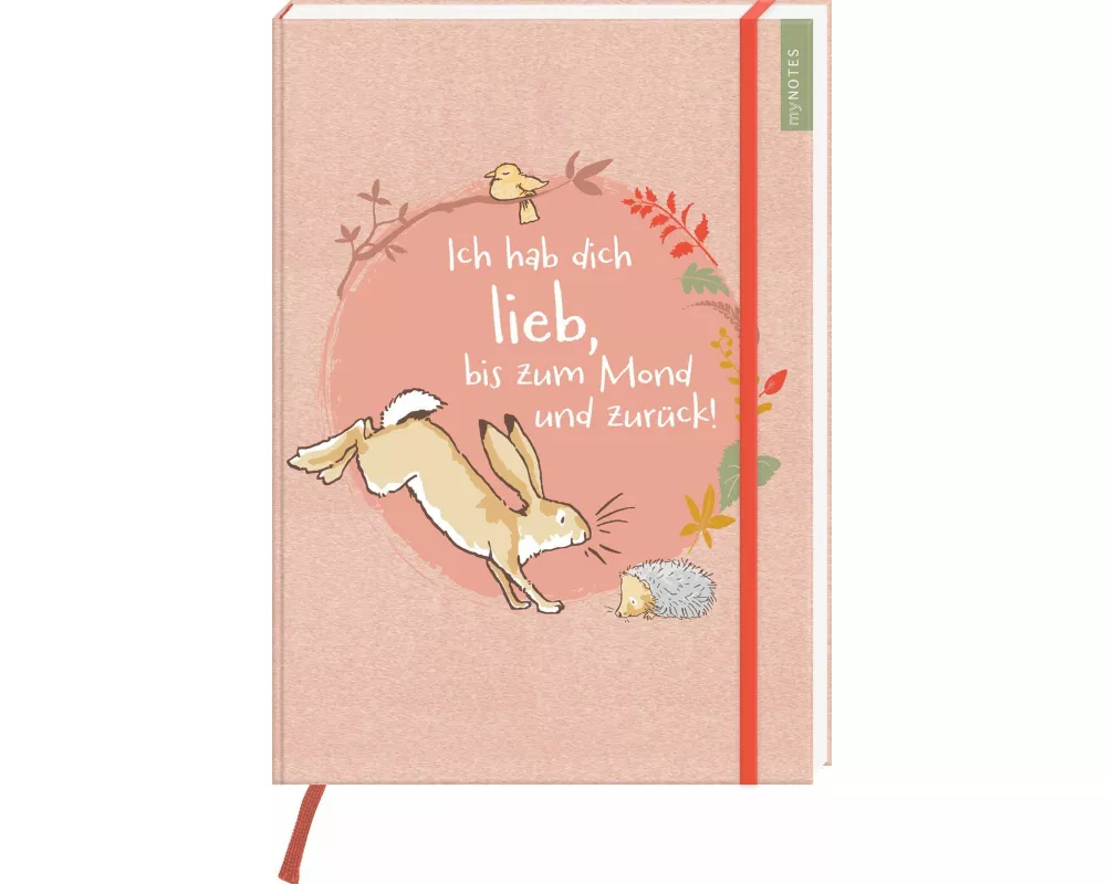 myNOTES Papeterie: Weißt du eigentlich, wie lieb ich dich hab? Notizbuch A4