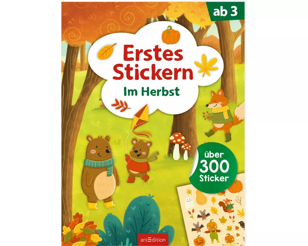 Erstes Stickern – Im Herbst
