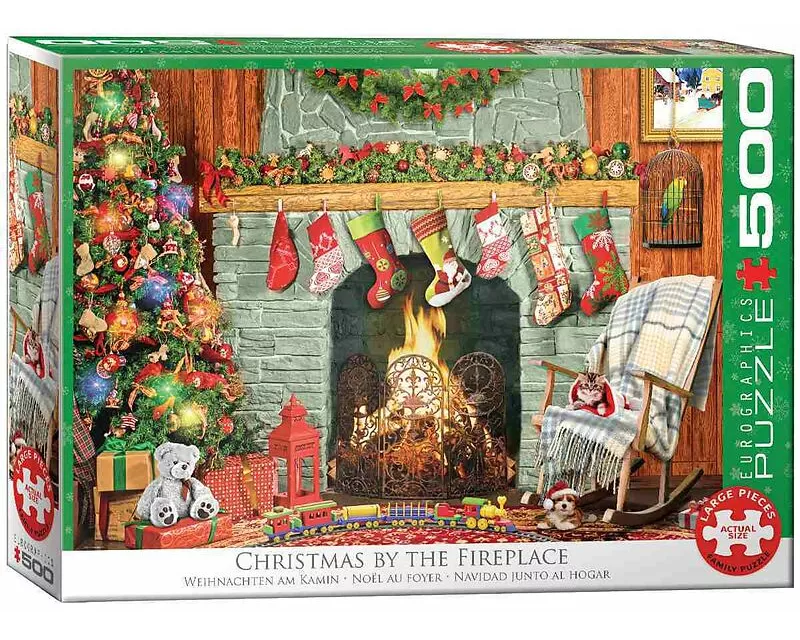 Christmas by the Fireplace