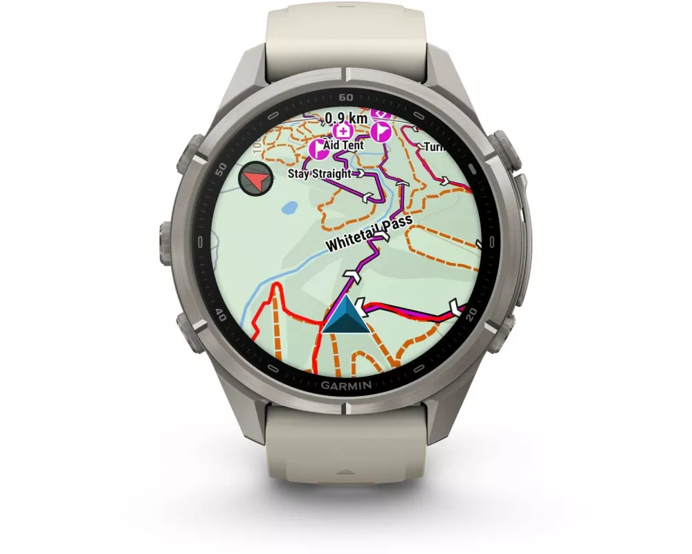 GARMIN Fenix 9 Pro 43 mm, Nebelgrau